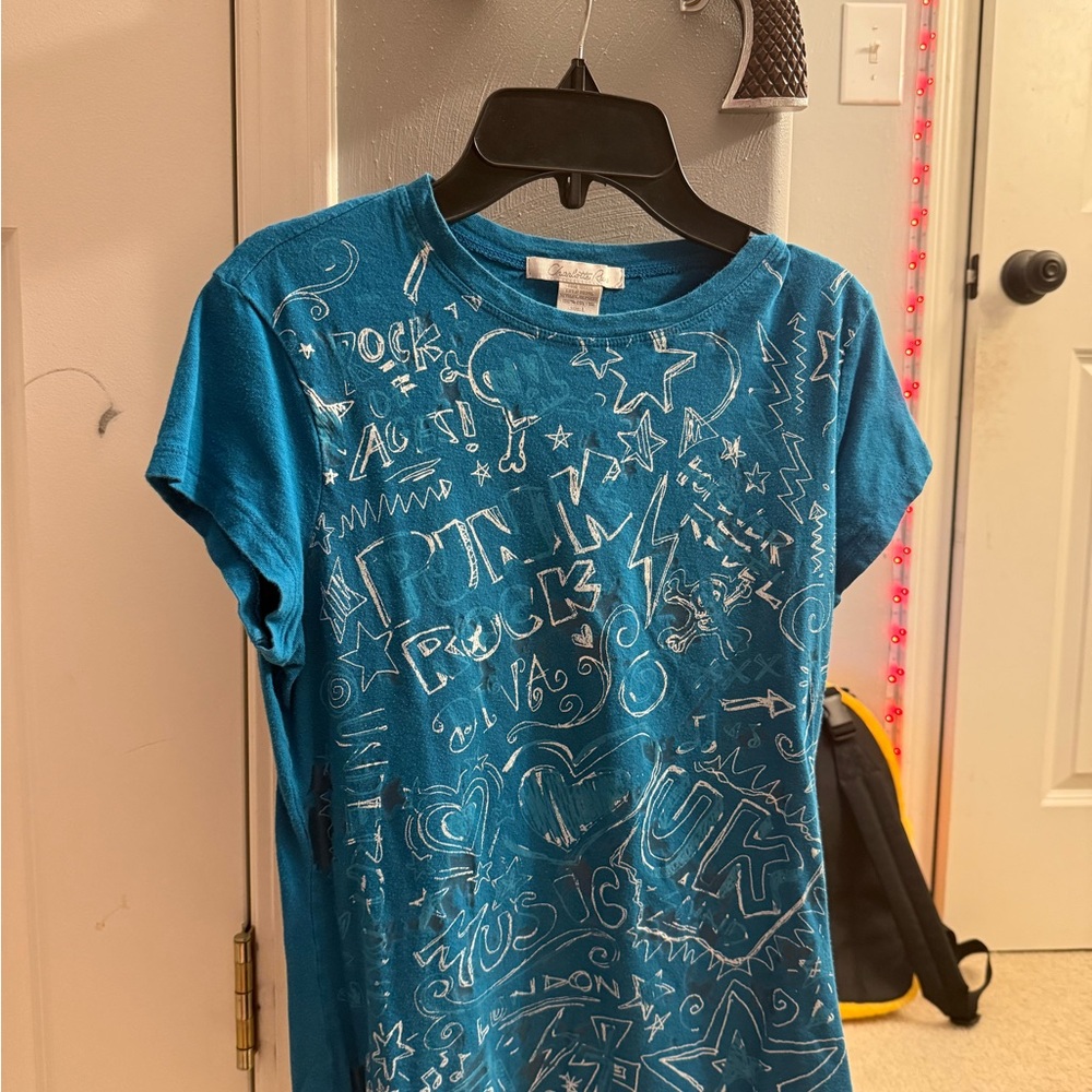 Charlotte Russe Blue Short Sleeve Tee